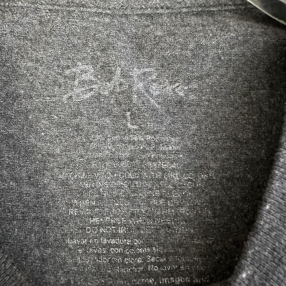 Bob Ross Tee T-Shirt Size Large Mens Printed Grey Short Sleeve Birds - Picture 4 of 5